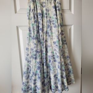Laura Ashley Pale Blue Maxi skirt USA size 8